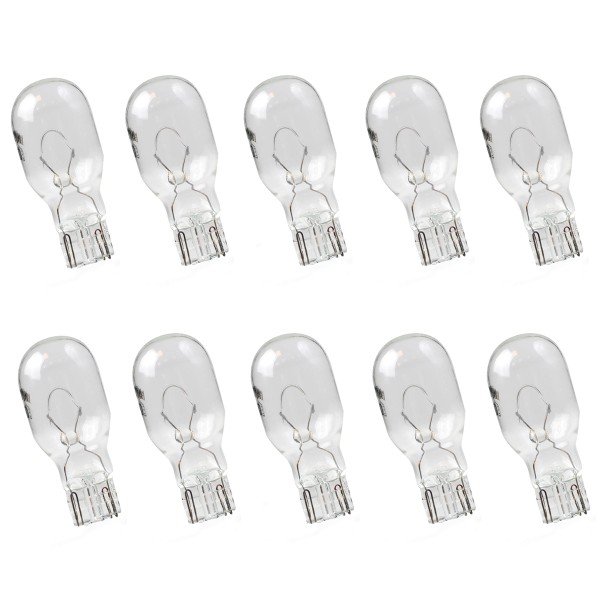 10x Glassockel W21W T20 21W 12 Volt 21 Watt W3x16d