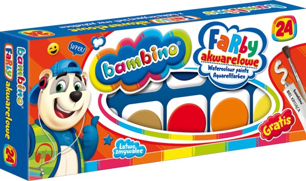 BAMBINO Aquarellfarben 24 Farben