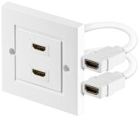 HDMI™-Wanddose 2 Fach HDMI