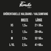 Fumiko® Halsband & Leine Kombi Sam´s Blue aus Biothane