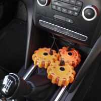 Akku Warnleuchten LED-Warnlicht mit 3 LED-Modulen Tragbares Sicherheits- und Notfallgerät