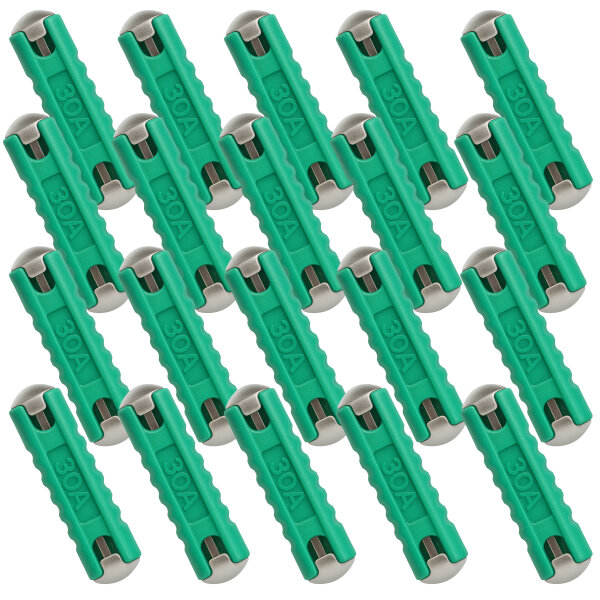 Kfz-Abschmelzsicherung grün 30A 20 Stück