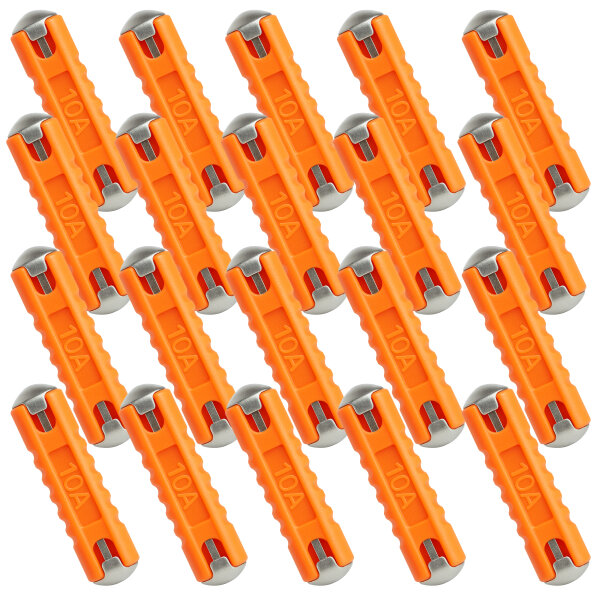 Kfz-Abschmelzsicherung orange 10A 20 Stück