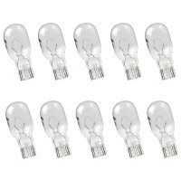 10x W16W T15 Glühlampe 12V 16W W2,1x9,5D Glassockel...