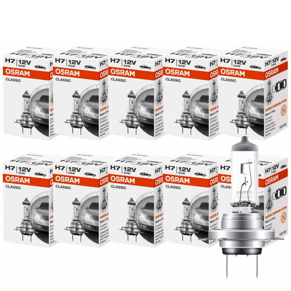 10 Stück H7 12V 55W PX26d  Classic OSRAM