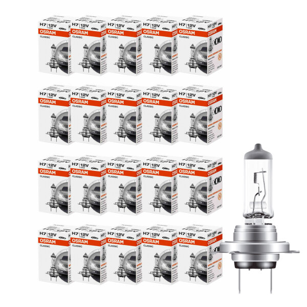 20 Stück H7 12V 55W PX26d  Classic OSRAM