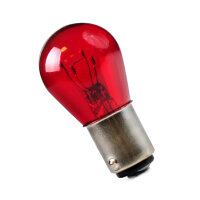 10 Stück 12V P21/5W BAY15d Rot – Für...