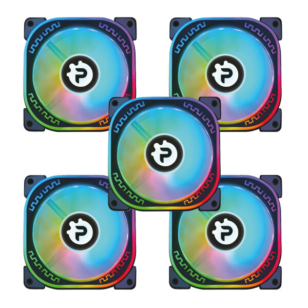 5x Penguin Thermal Solutions Rockhopper X Series RGB Lüfter
