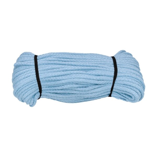 5mm Baumwollschnur Hellblau 50 Meter