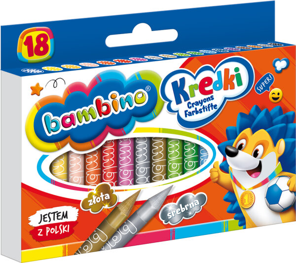 BAMBINO Buntstifte, 18 Farben