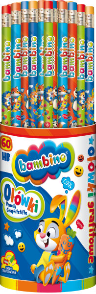 Bleistift mit Radiergummi BAMBINO