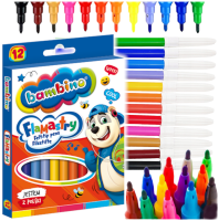 Filzstifte 12 Farben BAMBINO