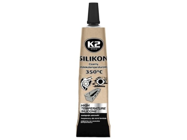K2 Hochtemperatur Silikon Dichtmasse +350°C Schwarz 21 g