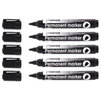 5x Permanent Marker 2160 schwarz