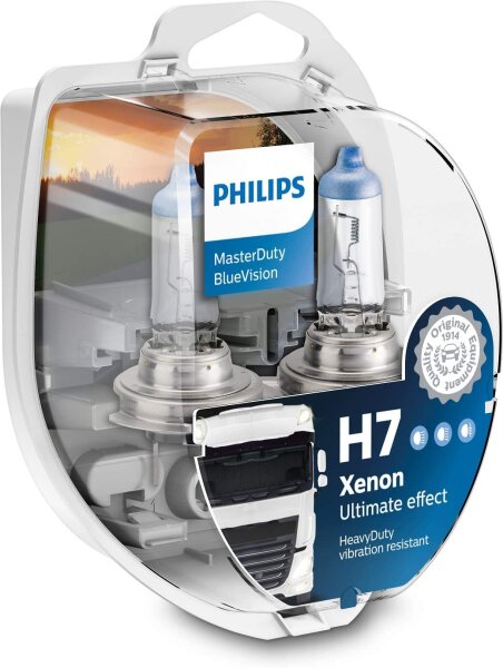 H7 24V 70W PX26d MasterDuty BlueVision 2st. Philips