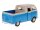 Volkswagen VW T1 Doppelkabine Pick Up blau creme Modell 1:34