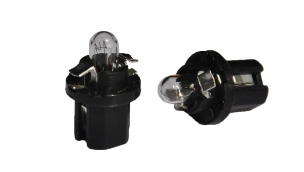 Halogenlampe B8.5d 1.2W schwarz 12V